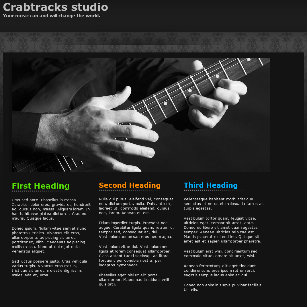 Crabtracks start page